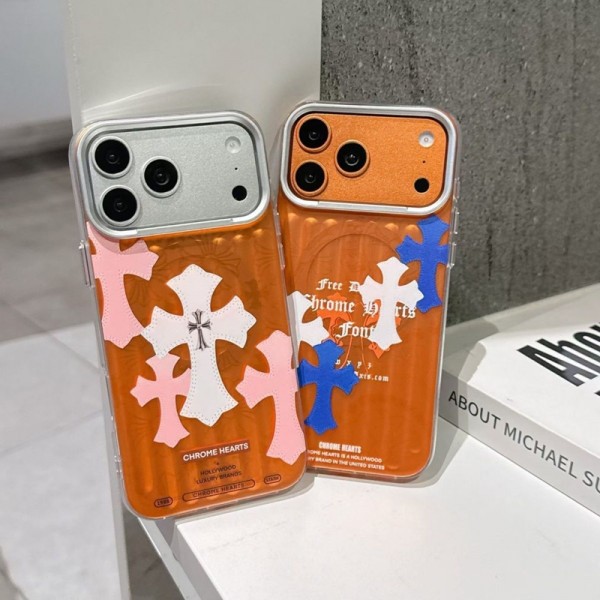 クロムハーツ Chrome Heartsハイブランドiphone 17e 16e 18 17 Pro Max 15 Plusケースカバーアイフォン18/Air/16プロ マックス/15 17 プロ/16カバー 落下防止クロムハーツアイフォン18pro max/17/17e/15/14 13pro 16+ケースブランド 手触り良い 男女兼用iPhone  18 Air 15 14 16 17pro maxケースカバー