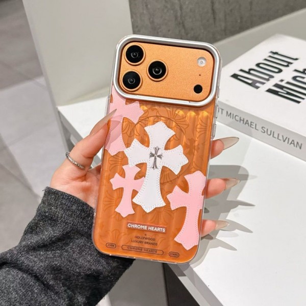 クロムハーツ Chrome Heartsハイブランドiphone 17e 16e 18 17 Pro Max 15 Plusケースカバーアイフォン18/Air/16プロ マックス/15 17 プロ/16カバー 落下防止クロムハーツアイフォン18pro max/17/17e/15/14 13pro 16+ケースブランド 手触り良い 男女兼用iPhone  18 Air 15 14 16 17pro maxケースカバー