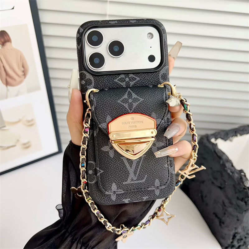 Lvアップル 15+ 14pro 16e 17ブランドスマホカバー