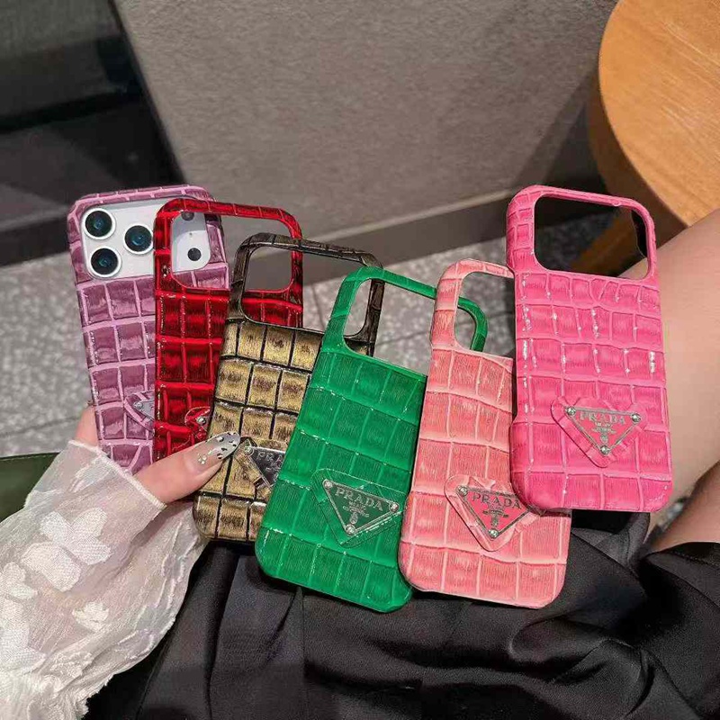 Pradaアップル 15+ 14pro 16e 17ブランドスマホカバー