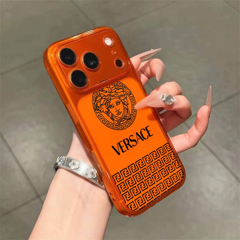 Versaceアップル 18 15+ 14pro 16e 17eブランドスマホカバー