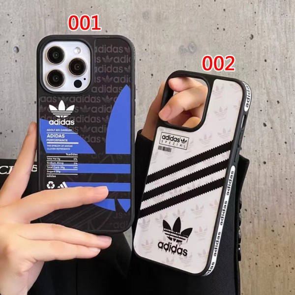 Adidas アディダスアイフォン 15 14プロ マックス/14プロ/14カバー 落下防止耐衝撃のiPhone 15 14 ultra plusスマホケースアイフォン15/14proケースブランド 手触り良い 男女兼用iPhone 15 14 pro maxケースカバー