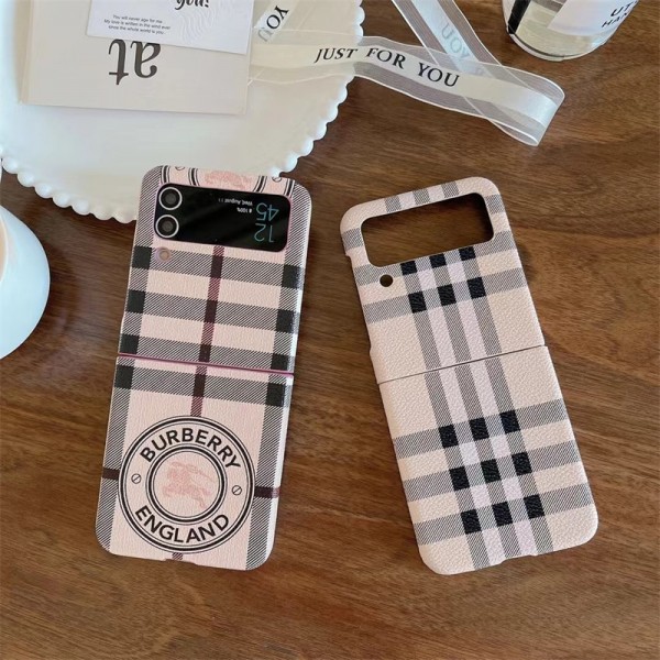 Burberry バーバリーブランド Samsung Z Fold 6 5 4 flip 6 5 4スマホカバー 流行りGalaxy Z Flip5 4 6スマホケース 携帯カバーブランドギャラクシー Z Flip5 4 6カバー 落下保護Galaxy Z Flip5/4ケース 高級感 シンプル 逸品