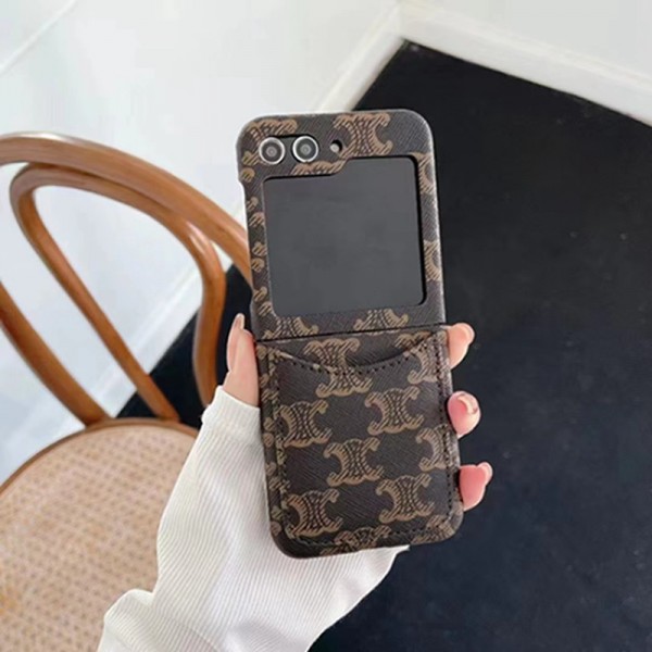 CELINE セリーヌGalaxy Z Flip5 4スマホケース 携帯カバー Galaxy z fold5 4ブランドスマホケース ブランドギャラクシー Z Flip5 4カバー 落下保護Galaxy Z Flip5/4ケース 高級感 シンプル 逸品