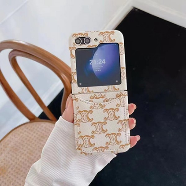 CELINE セリーヌGalaxy Z Flip5 4スマホケース 携帯カバー Galaxy z fold5 4ブランドスマホケース ブランドギャラクシー Z Flip5 4カバー 落下保護Galaxy Z Flip5/4ケース 高級感 シンプル 逸品