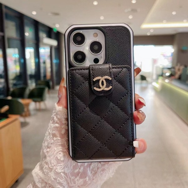 CHANEL アイフォン15plus/14proケース ブランド 収納型 シャネル iphone 14Pro max/14plus革カバー 耐久性 アイフォン13pro/12miniケース 菱格 iphone11 pro maxカバー オシャレ 定番ロゴ入れ 男女兼用