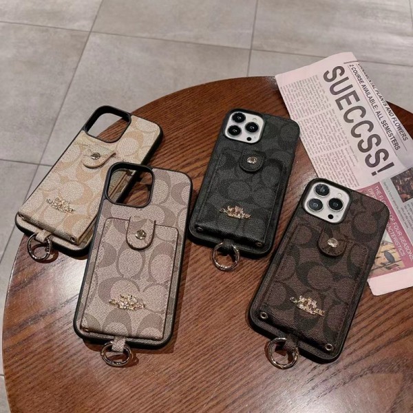 Coach コーチハイブランドiphone 14 Pro Max 15 Plusケースカバーアイフォン 15 14プロ マックス/14プロ/14カバー 落下防止耐衝撃のiPhone 15 14 ultra plusスマホケースアップル 15+ 14proブランドスマホカバー薄型オシャレ