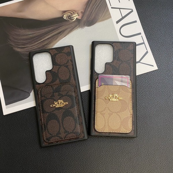 Coach コーチブランドGALAXY S24 アイホン14 15 plus 15 proケースレディースメンズブランドギャラクシーs23 s24 + ultraスマホカバー激安パロディかわいいのgalaxy s24 plus ultraケース大人気高級感っぽいブランドスマホケースgalaxy s24