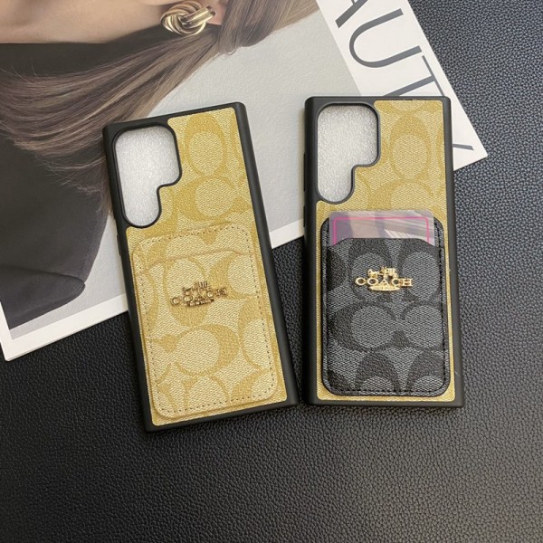 Coach コーチブランドGALAXY S24 アイホン14 15 plus 15 16 proケースレディースメンズブランドギャラクシーs23 s24 + ultraスマホカバー激安パロディかわいいのgalaxy s24 plus ultraケース大人気高級感っぽいブランドスマホケースgalaxy s24
