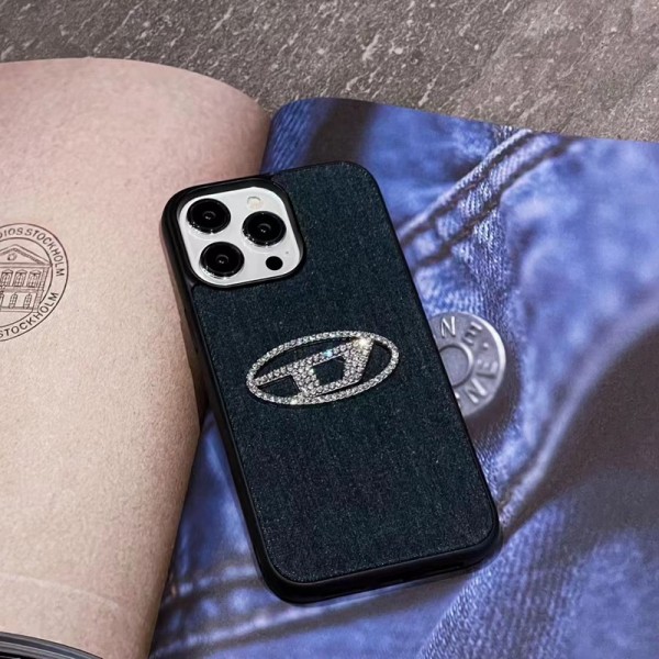DIESEL ディーゼル ハイブランドiphone 14 Pro Max 15 PlusケースカバーブランドiPhone 15 14 プロマックススマホカバー激安アイフォン15/14proケースブランド 手触り良い 男女兼用iPhone 15 14 pro maxケースカバー