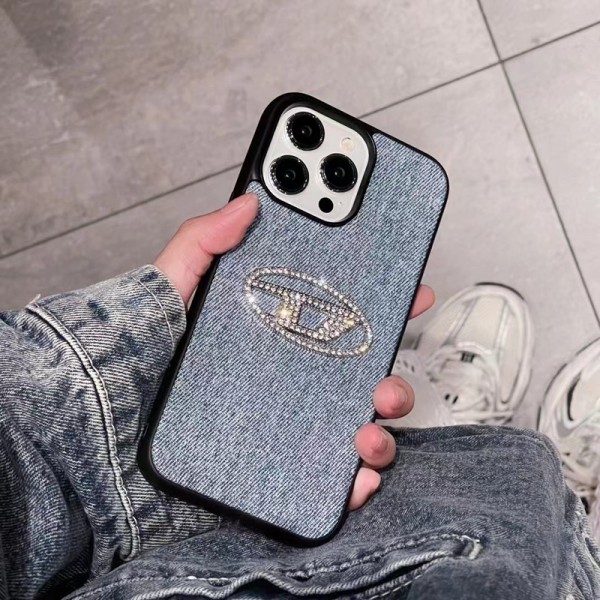 DIESEL ディーゼル ハイブランドiphone 14 Pro Max 15 PlusケースカバーブランドiPhone 15 14 プロマックススマホカバー激安アイフォン15/14proケースブランド 手触り良い 男女兼用iPhone 15 14 pro maxケースカバー