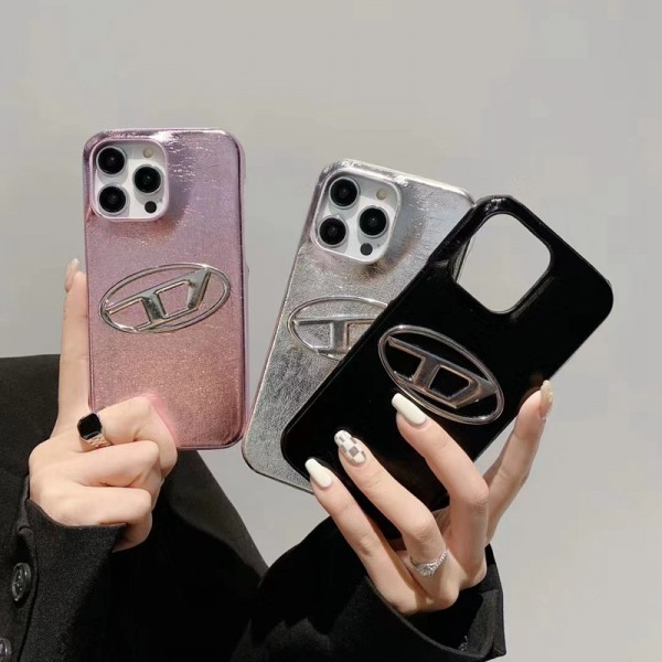 DIESEL ディーゼル ハイブランドiphone 14 Pro Max 15 Plusケースカバー耐衝撃のiPhone 15 14 ultra plusスマホケースアイフォン15/14proケースブランド 手触り良い 男女兼用iPhone 15 14 pro maxケースカバー