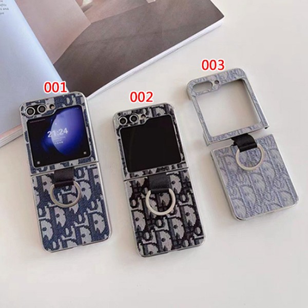 Dior ディオールブランド Samsung Z flip 5 6スマホカバー 流行りかわいいGalaxy Z flip 5 6ケース 耐衝撃レザーギャラクシーZ Flip5スマホケース 携帯カバー Galaxy ブランドスマホケース 