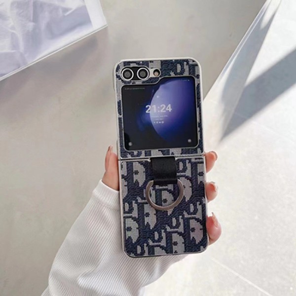 Dior ディオールブランド Samsung Z flip 5 6スマホカバー 流行りかわいいGalaxy Z flip 5 6ケース 耐衝撃レザーギャラクシーZ Flip5スマホケース 携帯カバー Galaxy ブランドスマホケース 
