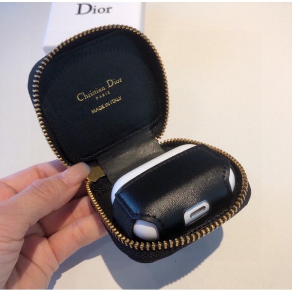 Dior ディオールブランド Airpods Pro2 4/3ケース 保護 エアーポッズ プロ2ケース 便利 カラビナ付き軽量 エアーポッズ プロ2/3 4カバー 紛失防止airpods pro2 4 MAXケース シリコン