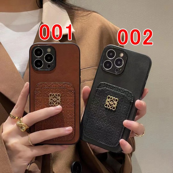 LOEWE ロエベアイフォン15 ultra 14pro 16ブランドケース Samsung S24+Ultra ハイブランドiphone 14 Pro Max 15 Plusケースカバーアイフォン 15 14プロ マックス/14プロ/14カバー 落下防止アイフォン15/14proケースブランド 手触り良い 
