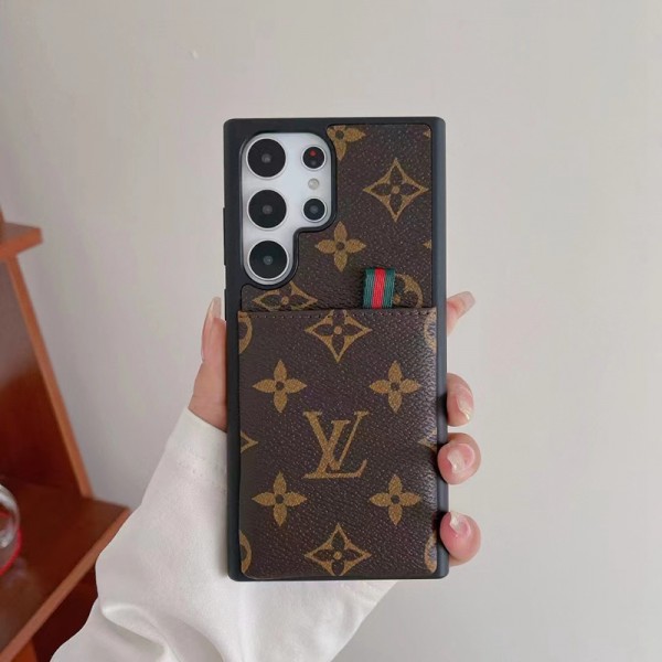 ブランド ルイヴィトン Samsung s23スマホケース ビジネス 皮革カバー LV ギャラクシーs23ultra/s23plusカバーケース カード ポケット付き Galaxy s22 s21 plus ultraスマホカバー 落下保護 galaxy s20+/s20ケース 贅沢モノグラム 耐衝撃 メンズ