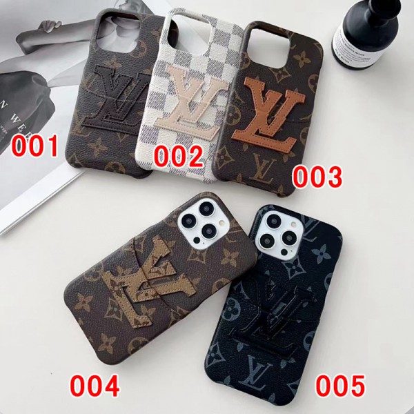 ルイヴィトン iPhone 15+ 14proケースブランド 定番 louis vuitton アイフォン14Pro maxカバー iphone 13Pro/13Pro max/13ケース ポケット付き 上質レザー アイフォン12pro maxカバー 耐衝撃 モノグラム 落下保護 オシャレ