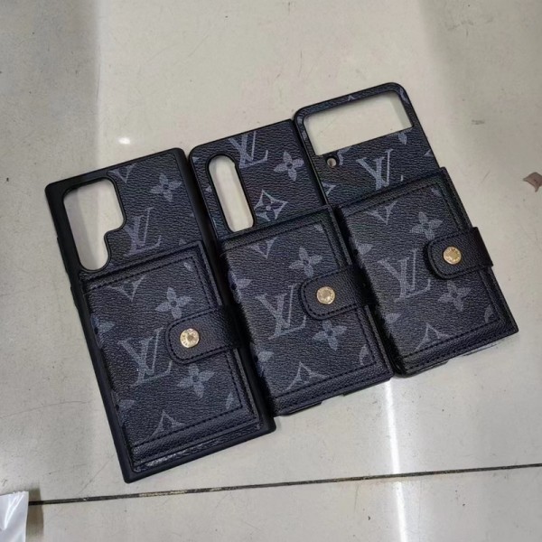 Lv ルイヴィトンかわいいGalaxy Z flip Fold 5 4 6ケース 耐衝撃レザーGalaxy Z Flip5 4 6スマホケース 携帯カバーギャラクシー Z Fold5/Fold4ケース ビジネス 高品質 メンズブランドギャラクシー Z Flip5 4カバー 落下保護