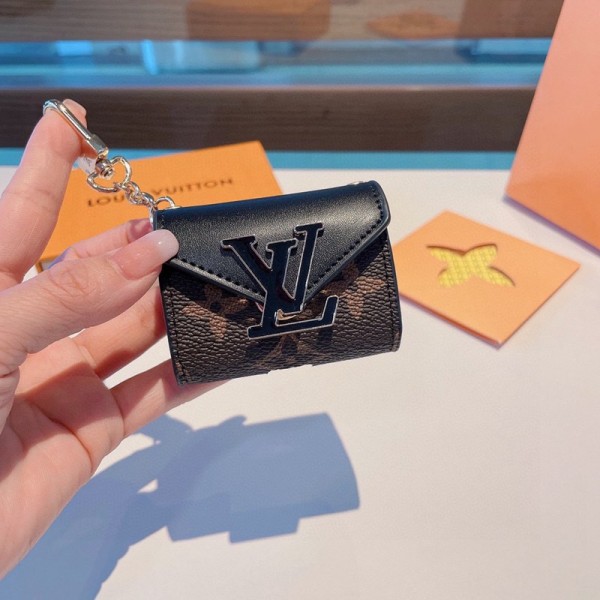 Lv ルイヴィトンブランド Airpods Pro2 4/3 MAXケース 保護軽量 エアーポッズ プロ2/3 4カバー 紛失防止ブランド Airpods Pro2/3 4メンズ レディースairpods pro2/3 3ケース ストラップ付き