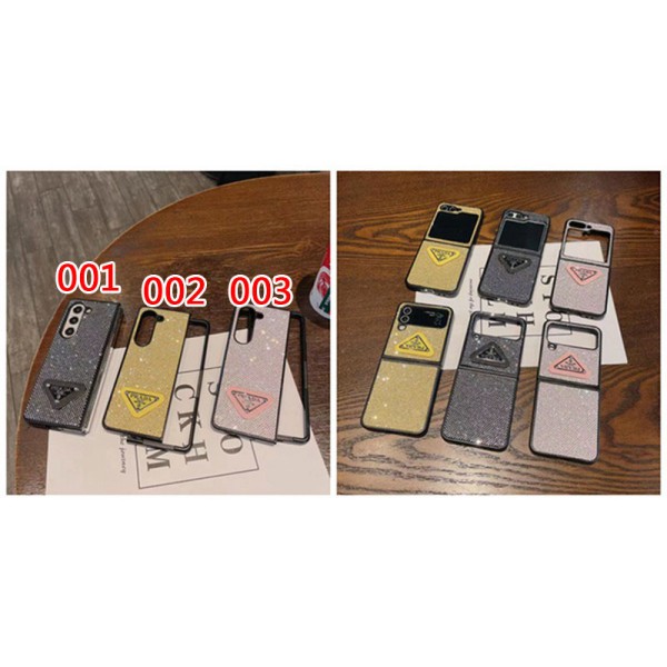 Prada プラダブランド Samsung Z Fold 6 5 4 flip 3 4スマホカバー 流行りかわいいGalaxy Z flip Fold 5 4ケース 耐衝撃レザーGalaxy Z Flip 6 5 4スマホケース 携帯カバーGalaxy Z Flip5/4ケース 高級感 シンプル 逸品