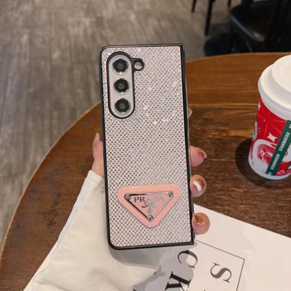 Prada プラダブランド Samsung Z Fold 6 5 4 flip 3 4スマホカバー 流行りかわいいGalaxy Z flip Fold 5 4ケース 耐衝撃レザーGalaxy Z Flip 6 5 4スマホケース 携帯カバーGalaxy Z Flip5/4ケース 高級感 シンプル 逸品