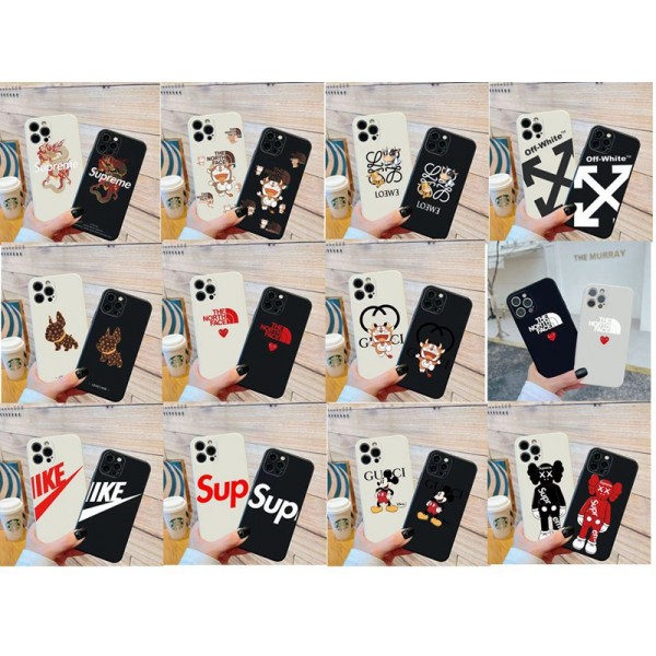 Supreme シュプリーム ザ・ノース・フェイス THE NORTH FACE LOEWE ロエベ Off-White オフホワイト Lv ルイヴィトン Nike ナイキ Kaws カウズハイブランドiphone 14 Pro Max 15 Plusケースカバー耐衝撃のiPhone 15 14 ultra plusスマホケースアイフォン15/14proケースブランド 手触り良い 男女兼用iPhone 15 14 pro maxケースカバー