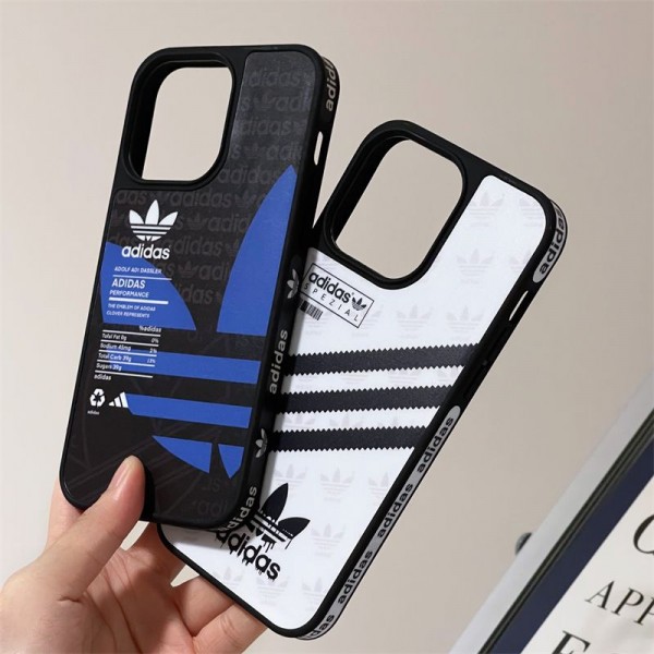 Adidas アディダス耐衝撃のiPhone  16e 15 pro max 14  13 12 plusスマホケースアイフォン15/14 13pro 12 16+ケースブランド 手触り良い 男女兼用iPhone 15 14 16 pro maxケースカバーアップル 15+ 14pro 16eブランドスマホカバー薄型オシャレ