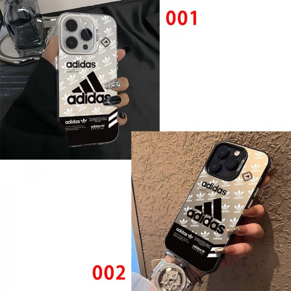 Adidas アディダスハイブランドiphone Air 16e 14 17 Pro Max 15 PlusケースカバーブランドiPhone  16プロマックス15 14 17 Air スマホカバー激安アイフォン17/air/15/14 13pro 12 16+ケースブランド 手触り良い 男女兼用iPhone  Air 15 14 16 17pro maxケースカバー