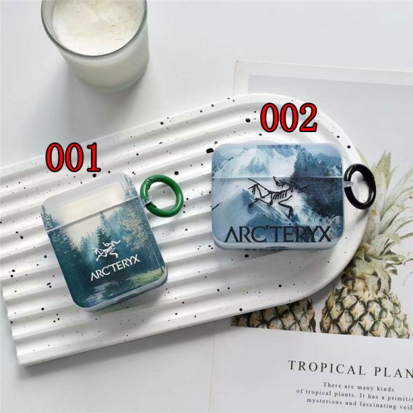 ARC'TERYX アークテリクス エアーポッズ 第四世代ケース 便利 カラビナ付きブランド Airpods Pro3/Pro2/3 4メンズ レディースairpods Pro3 4 pro2ケース シリコンairpods Pro3/pro2/4 3ケース ストラップ付き