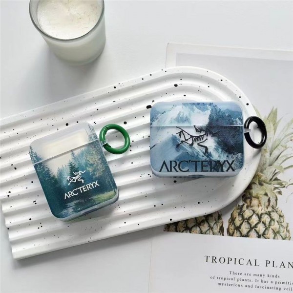 ARC'TERYX アークテリクス エアーポッズ 第四世代ケース 便利 カラビナ付きブランド Airpods Pro3/Pro2/3 4メンズ レディースairpods Pro3 4 pro2ケース シリコンairpods Pro3/pro2/4 3ケース ストラップ付き