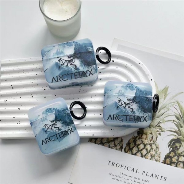 ARC'TERYX アークテリクス エアーポッズ 第四世代ケース 便利 カラビナ付きブランド Airpods Pro3/Pro2/3 4メンズ レディースairpods Pro3 4 pro2ケース シリコンairpods Pro3/pro2/4 3ケース ストラップ付き