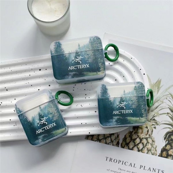 ARC'TERYX アークテリクス エアーポッズ 第四世代ケース 便利 カラビナ付きブランド Airpods Pro3/Pro2/3 4メンズ レディースairpods Pro3 4 pro2ケース シリコンairpods Pro3/pro2/4 3ケース ストラップ付き