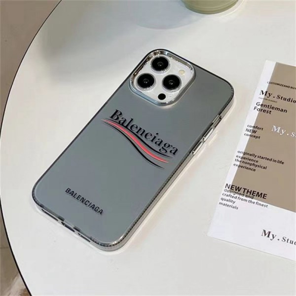 Balenciaga バレンシアガハイブランドiphone 14 Pro Max 15 Plusケースカバーアイフォン 15 14プロ マックス/14プロ/14カバー 落下防止ブランドiPhone 15 14 プロマックススマホカバー激安アイフォン15/14proケースブランド 手触り良い 