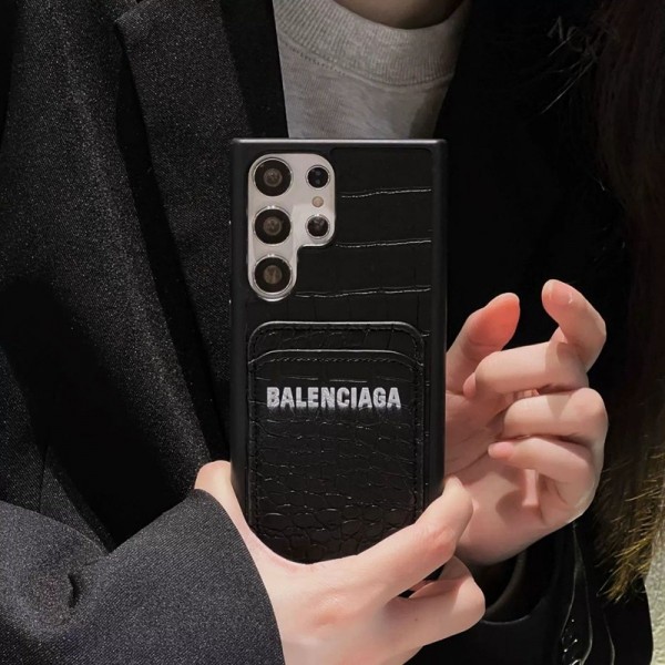 バレンシアガ男女兼用samsung s24/s23ultra ブランドコピーケース セレブ愛用 Balenciaga Galaxy S23 S24 samsung s24 ultraケースブランドギャラクシーs23 s24 + ultraスマホカバー激安パロディ カード収納 のgalaxy note20ケース大人気