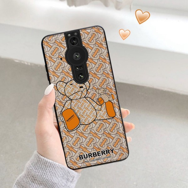 BURBERRY エクスペリア1 10 v/5iv携帯カバー スリム 人気 バーバリー GALAXY A54/S23 S22 S21 plus ultraスマホケース革ケース ブランド アイフォン 15 14 pro max/13 mini/12 pro/11カバー 軽量 流行り  落下保護 フィット 手入れ安い 男女兼用