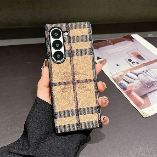 バーバリーかわいいGalaxy Z flip Fold 5 4 6 7 ケース 耐衝撃レザー バーバリーGalaxy Z Flip7 5 4 6スマホケース 携帯カバーSamsung Z Fold5 4 6 7スマホケース気質オシャレブランドBurberry ギャラクシー Z Flip7 5 4 6カバー 落下保護