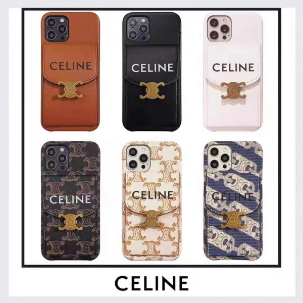 セリーヌ Samsung S23 ultra plus革製ケース 隠すミラー 落下保護 Celine ギャラクシー s22+/s21ultra/s20カバー カードポケット 高級感 ブランド galaxy note20/note20ultraケース スタイリッシュ  おしゃれ ペア揃い