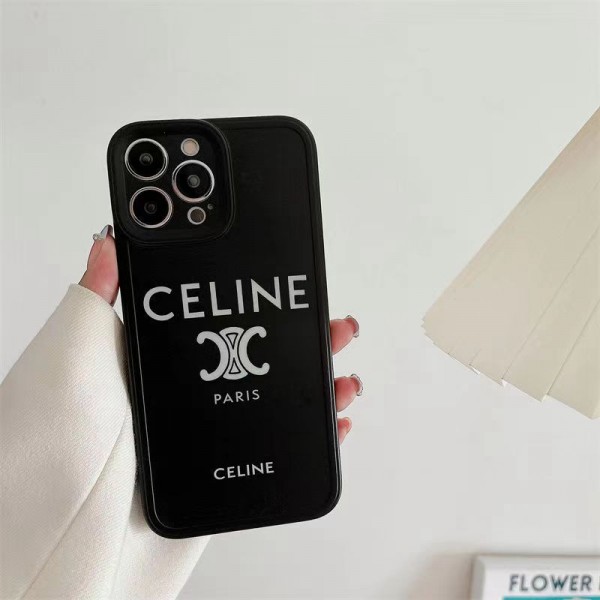 ブランド Celine/セリーヌ iPhone14proスマホケース 大き目ロゴ CELINE アイフォン14 plus pro max携帯カバー 柔らか 落下保護 iPhone 13/ 13 pro /13 pro maxケース 欧米風 おしゃれ アップル12 pro max/11/12proカバーケース レンズ保護 メンズ