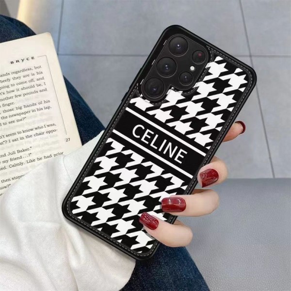 ブランド Celine 千鳥格の柄 Galaxy s23 ultra plus/a54スマホケース 薄型 軽量 セリーヌ iPhone 15 14pro max/13 miniカバー スリム 放熱性よい ギャラクシーs22+/s21ultra/a53ケース オシャレ アイフォン14+/13 12 pro max/11 proケース耐衝撃