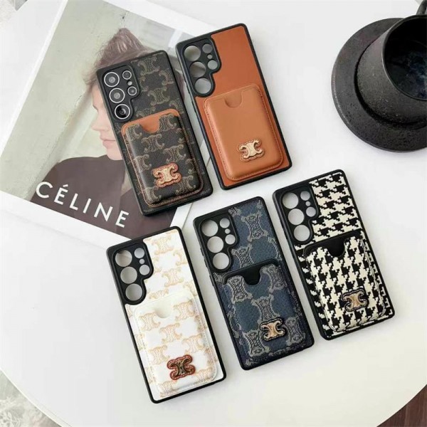 CELINE セリーヌギャラクシー s25 S23 S24 Ultra Plus ケースセレブ愛用Galaxy s25+ S23 S24 samsung s24 ultraケースサムスン s25/S23/S24+/S24ULTRAカバーケース耐衝撃高級感っぽいブランドスマホケースgalaxy s24