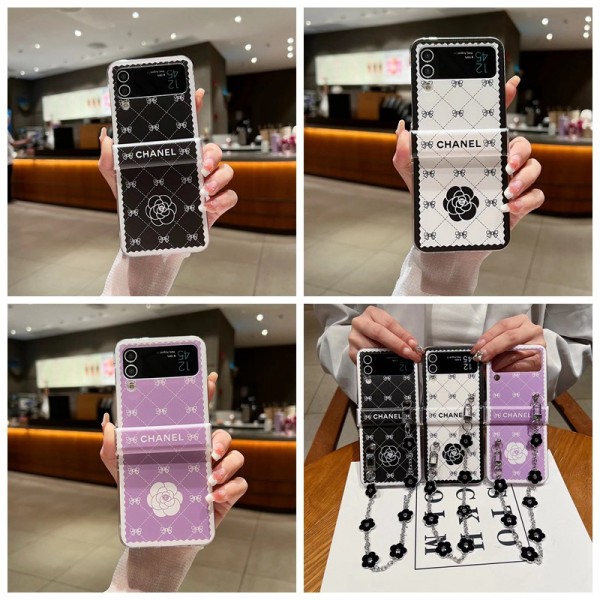 Chanel シャネルブランド Samsung Z Flip6 5 4 flip 3 4スマホカバー 流行りかわいいGalaxy Z flip Fold 5 4ケース 耐衝撃レザーギャラクシー Z Fold5/Fold4ケース ビジネス 高品質 メンズ Galaxy z fold5 4ブランドスマホケース 