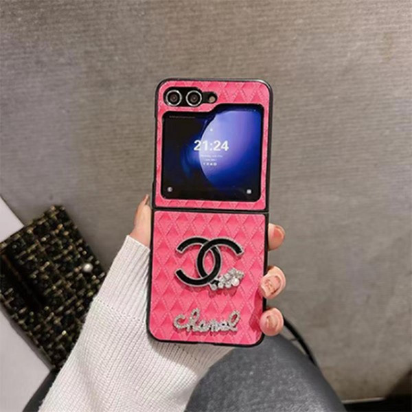 Chanel シャネルブランド Samsung Z flip 6 5 4スマホカバー 流行り ビジネス 高品質 メンズブランドギャラクシー Z Flip5 4 6カバー 落下保護 高級感 シンプル 逸品