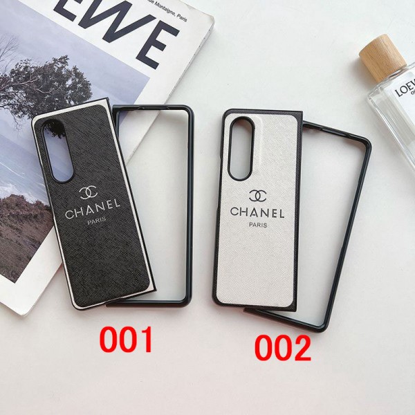 Chanel シャネルブランド Samsung Z Fold 6 5 4 スマホカバー 流行りSamsung Z Fold5 4 6スマホケース気質オシャレ Galaxy z fold5 4 6ブランドスマホケース ブランドギャラクシー Zカバー 落下保護