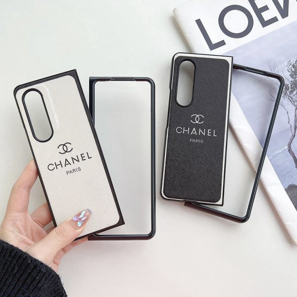 Chanel シャネルブランド Samsung Z Fold 6 5 4 スマホカバー 流行りSamsung Z Fold5 4 6スマホケース気質オシャレ Galaxy z fold5 4 6ブランドスマホケース ブランドギャラクシー Zカバー 落下保護