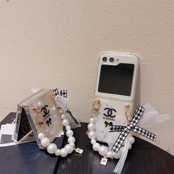 Chanel シャネルGalaxy Z Flip5 4 6スマホケース 携帯カバー Galaxy z fold5 4 3ブランドスマホケース ブランドギャラクシー Z Flip5 4 3カバー 落下保護Galaxy Z Flip5/4ケース 高級感 シンプル 逸品