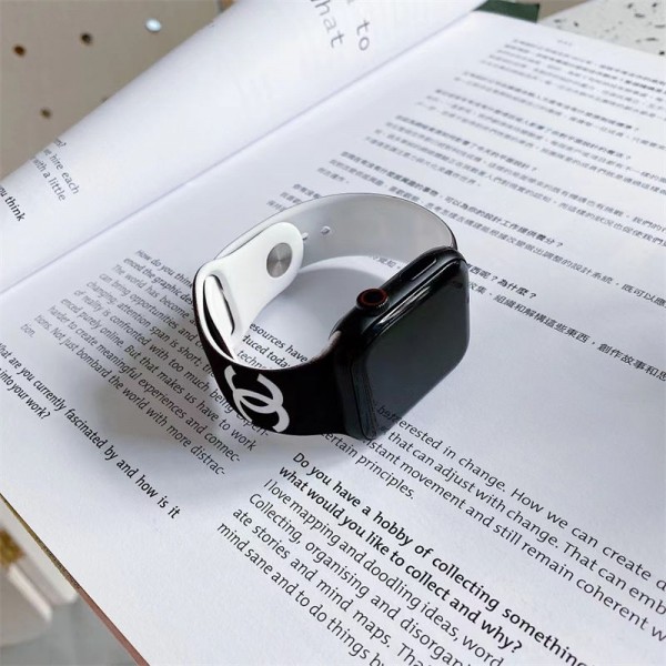 Chanel シャネルブランド アップルウォッチ9 10ハンド かわいいモノグラム アップルウォッチSE2バンド レザー製apple watch se2ストラップ ファッションApple Watch 38¬49mmベルト シリコン