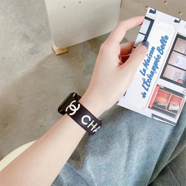 Chanel シャネルブランド アップルウォッチ9 10ハンド かわいいモノグラム アップルウォッチSE2バンド レザー製apple watch se2ストラップ ファッションApple Watch 38¬49mmベルト シリコン