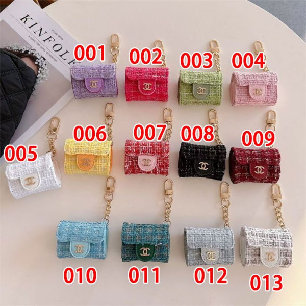 Chanel シャネル エアーポッズ 第四世代ケース 便利 カラビナ付き軽量 エアーポッズ 4/プロ2/3カバー 紛失防止ブランド Airpods Pro2/3 4メンズ レディースairpods pro2/4 3ケース ストラップ付き