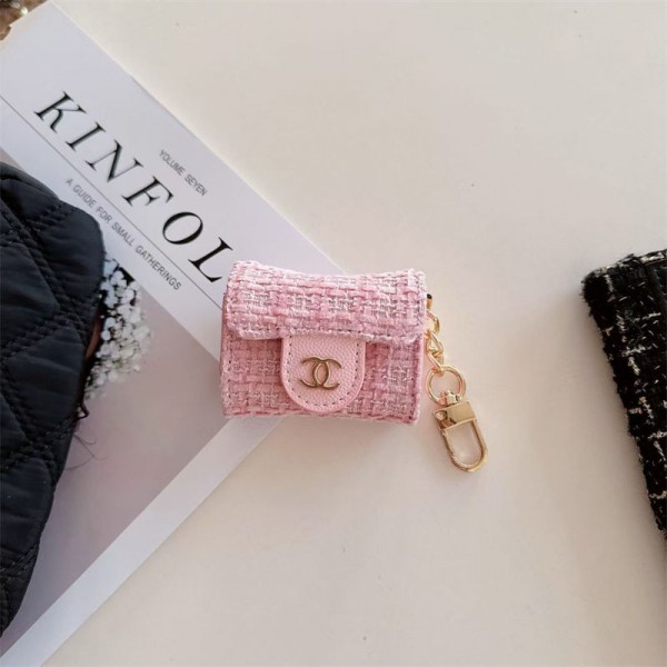 Chanel シャネル エアーポッズ 第四世代ケース 便利 カラビナ付き軽量 エアーポッズ 4/プロ2/3カバー 紛失防止ブランド Airpods Pro2/3 4メンズ レディースairpods pro2/4 3ケース ストラップ付き